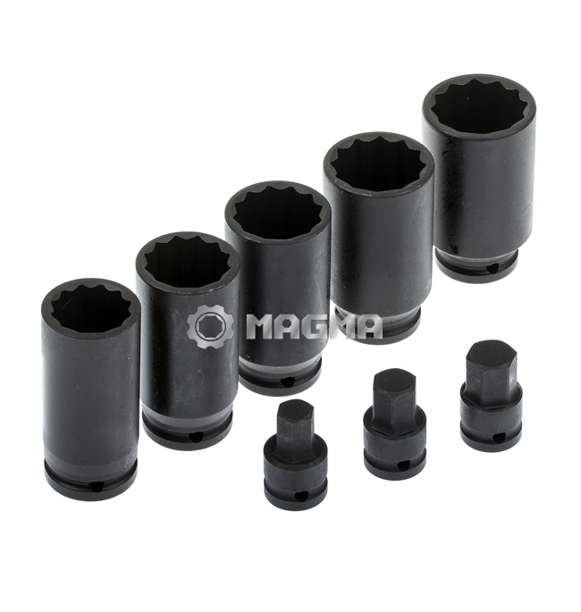 8 PCS 1/2" Drive Shaft Socket Set 2730323436 mm (MG50486