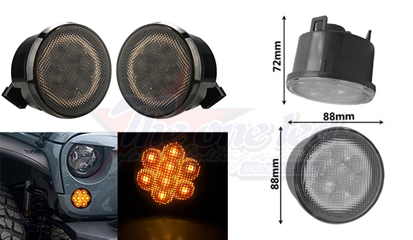 LED Tail Light 4 Inch LED Indication Light for Jeep Car LED Side Light