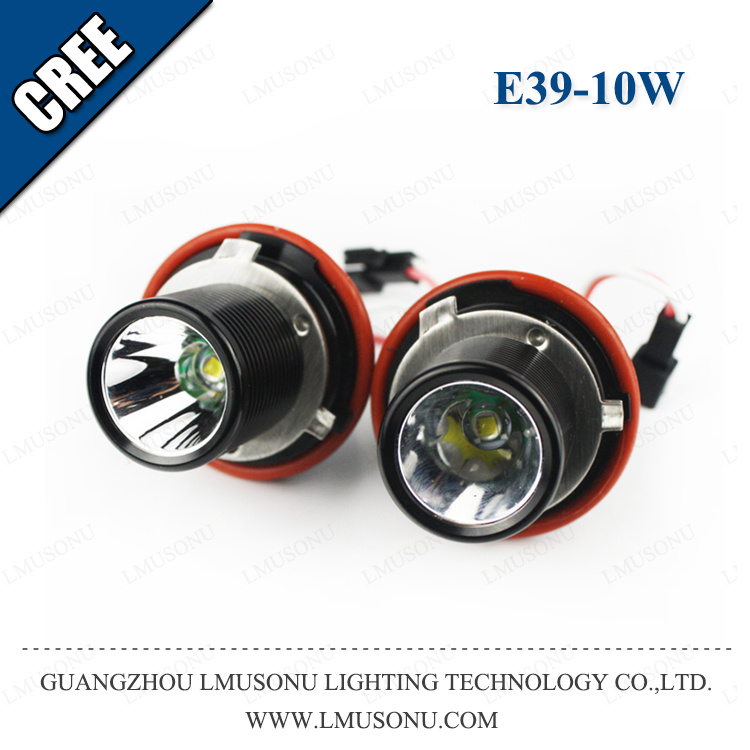Lmusonu 10W LED Angel Eyes Headlight Original Cr Chip for BMW E39 1000lm