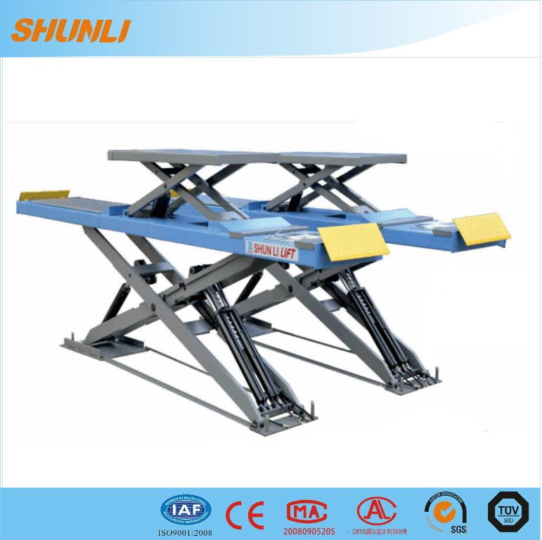 Ce Approved Ultrathin Wheel Alignment Hydraulic Scissor Car Hoist