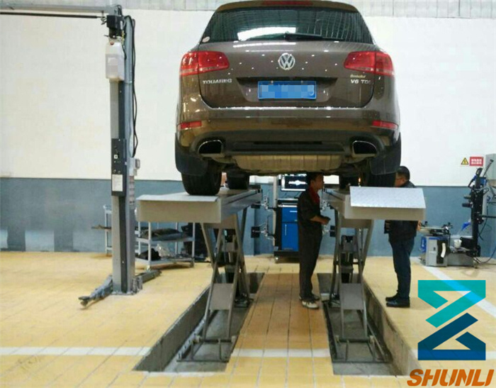 with Trolley Scissor Lift for 4 Wheel Alignment (SHL-Y-J-65X)