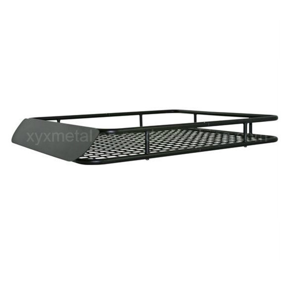 Universal Steel Roof Cargo Basket Rack with Wind Fairing