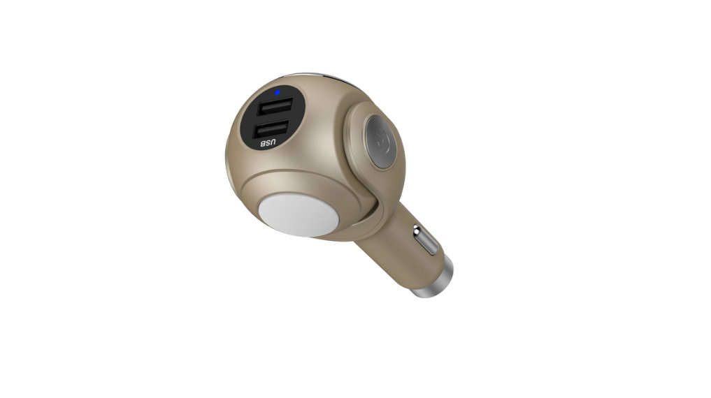 New Arrivel Dual USB Car Charger Adapter for Mobile with Shaver and Safety Hammer