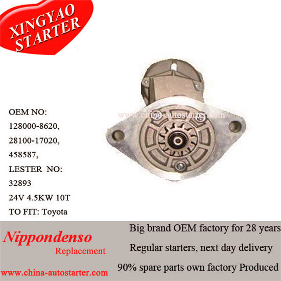 for Toyota Commercial Denso Car Starter Cost (128000-8620)