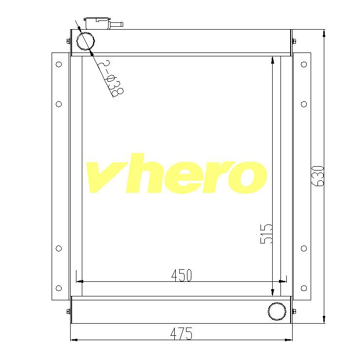 Cooling System Aluminum Radiator for Technical Vehicle Lonking 60c