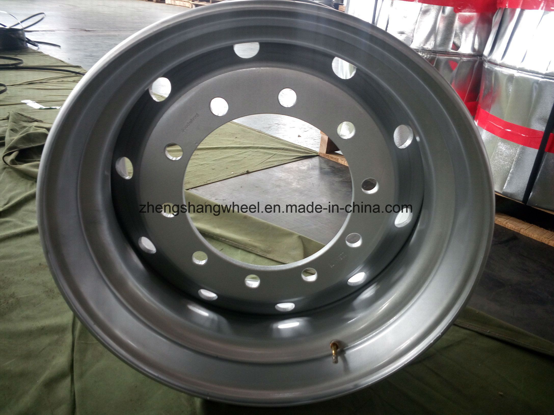 Factory Supply 22.5X11.75 Tubeless Heavy Truck Wheel, Steel Truck Wheel Spoke, Tubeless Steel Truck Wheel