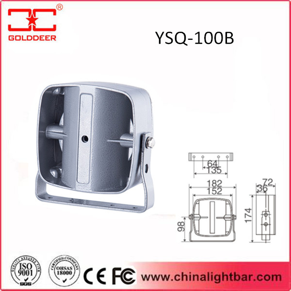 100W Amplifier Microphone Police Siren Loudspeaker