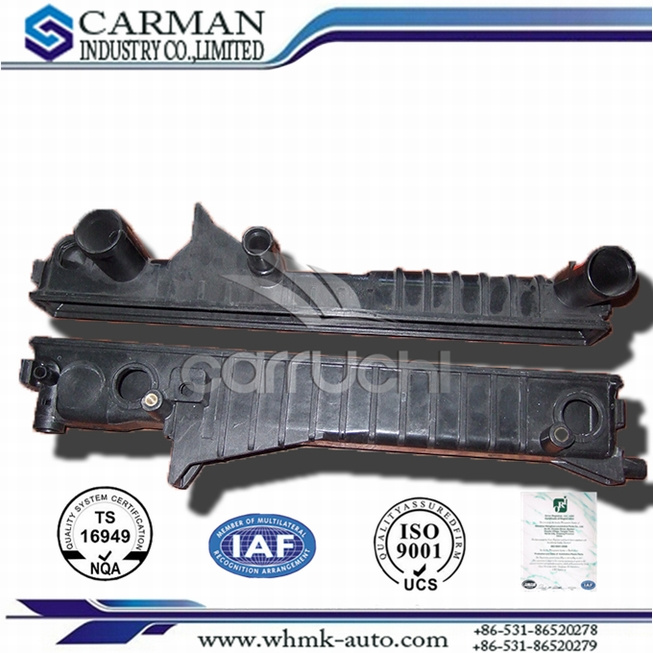 Plastic Car Radiator Tank for Audi at Up338g Bottom 361g