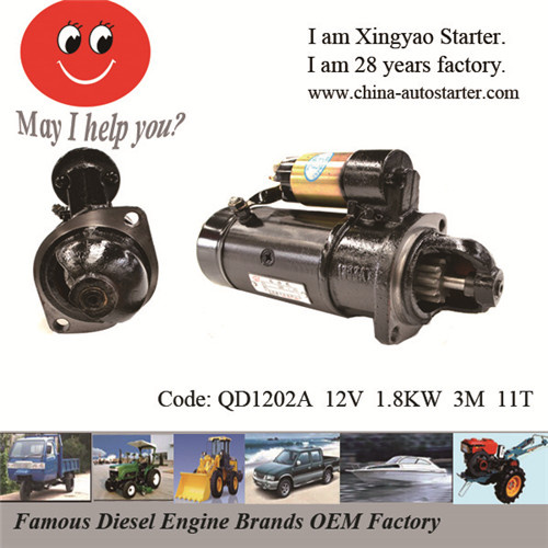 Dump Truck and Loader Use Diesel Engine Starter (QD1202)