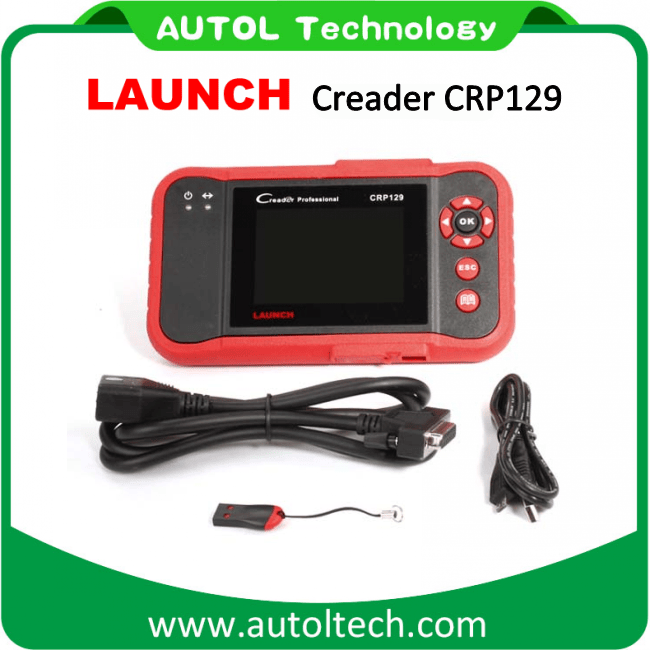 100% Original Launch Creader Professional Crp129 Auto Code Reader Launch Creader Crp129 Crp 129 Equal to Creader VIII Better Than Crp123