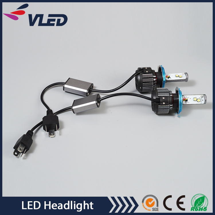 2016 New Design Fan H4 Hi/Low LED Headlight for Car