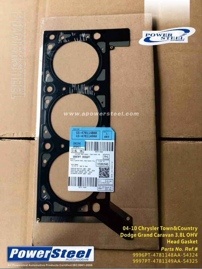 9996PT-4781148AA-543249997PT-4781149AA-54325-04-10 Chrysler Town&Country Dodge Grand Caravan 3.8L Ohv Head Gasket-Powertseel
