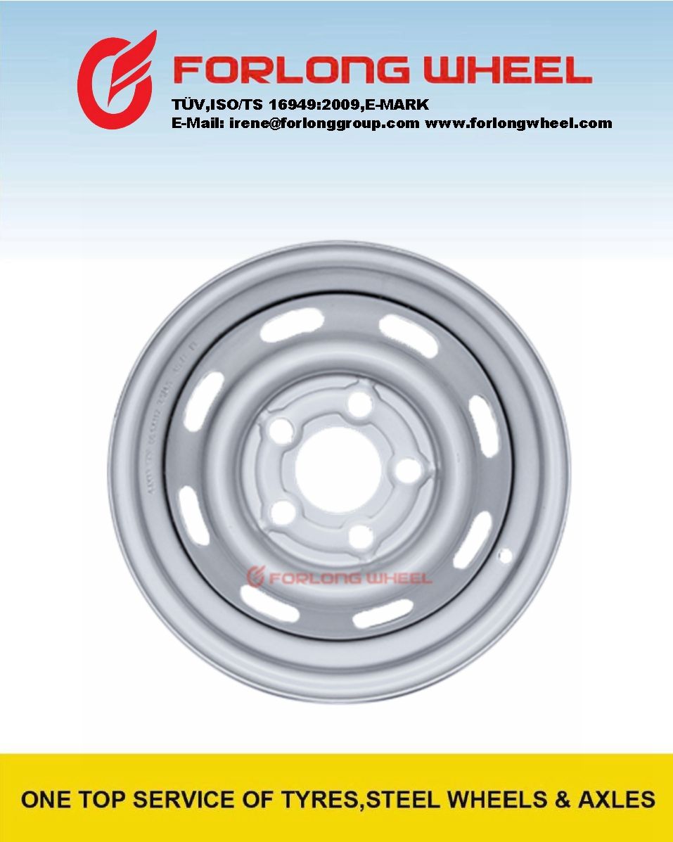 High Speed European Style Trailer Steel Wheel with TUV Certificate