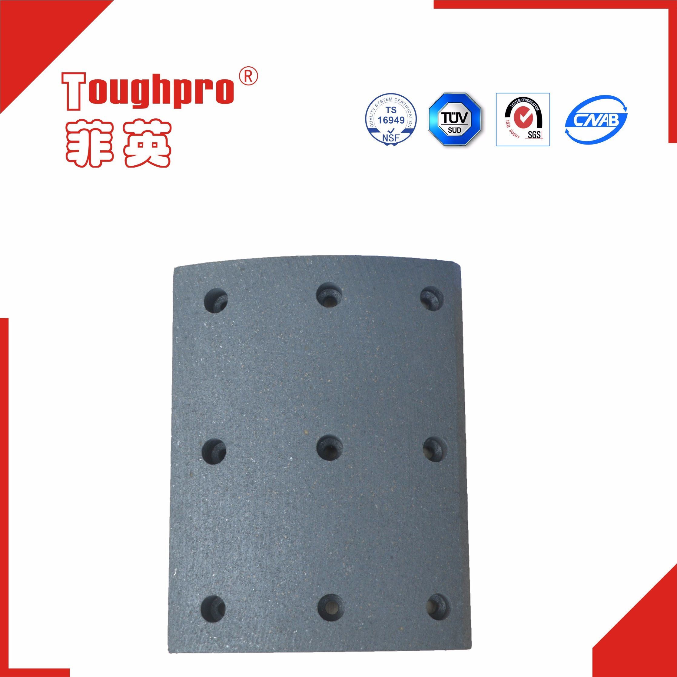 Free Sample Orient Truck Brake System Brake Lining Wva 19562, 19563