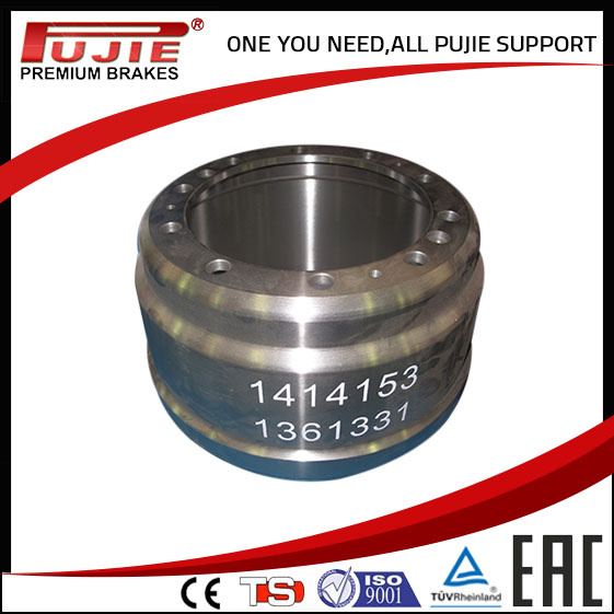 Heavy Duty Truck Brake Drum 1414153 1361331 Fit for Scania
