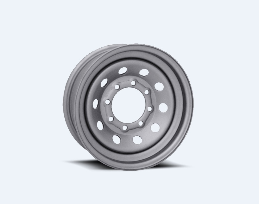 Modular 4X4 Black/Sliver Offroad Steel Wheel Rims Wheels