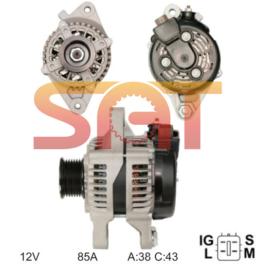 Nippondenso Alternator 27060-0c021 104210-9360