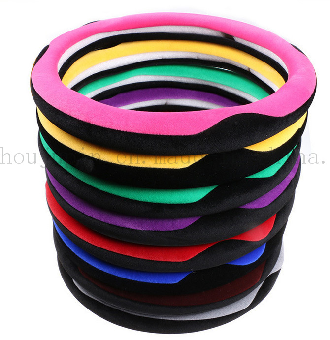 OEM Winter Suede Automobile Car Steering Wheel Cover
