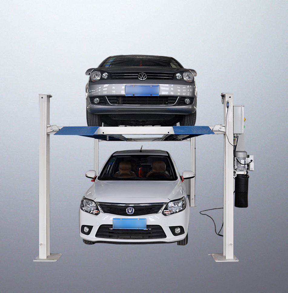 Hot Sale Four Post Double Layers Auto Parking Hoist
