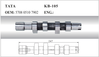 Auto Camshaft for Tata (5708 0510 7902)