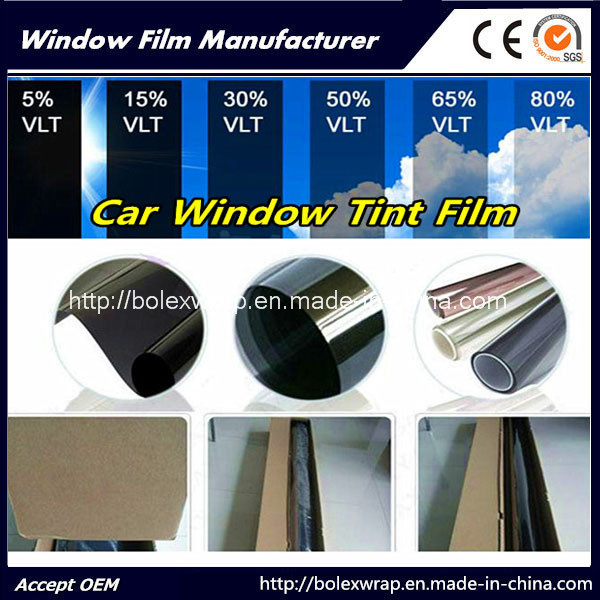 5% Black 1.5mil, Scratch-Resistant 2plys Car Window Tint Film, Window Film, Solar Window Film