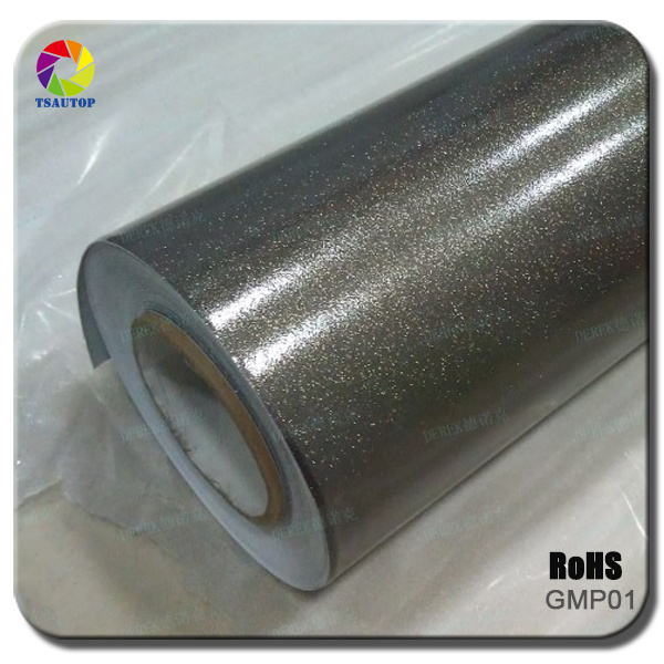 Tsautop 1.52*30m/20m 2016 New Style Car Vinyl Glossy Black Car Vinyl Wrap
