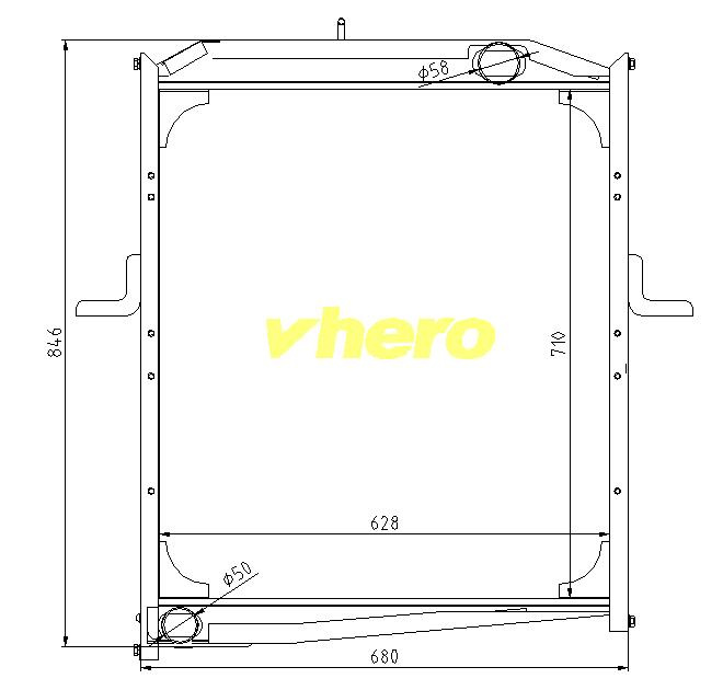 Heat Exchanger Auto Spare Parts for Truck Beiqi Auman 1122913106001