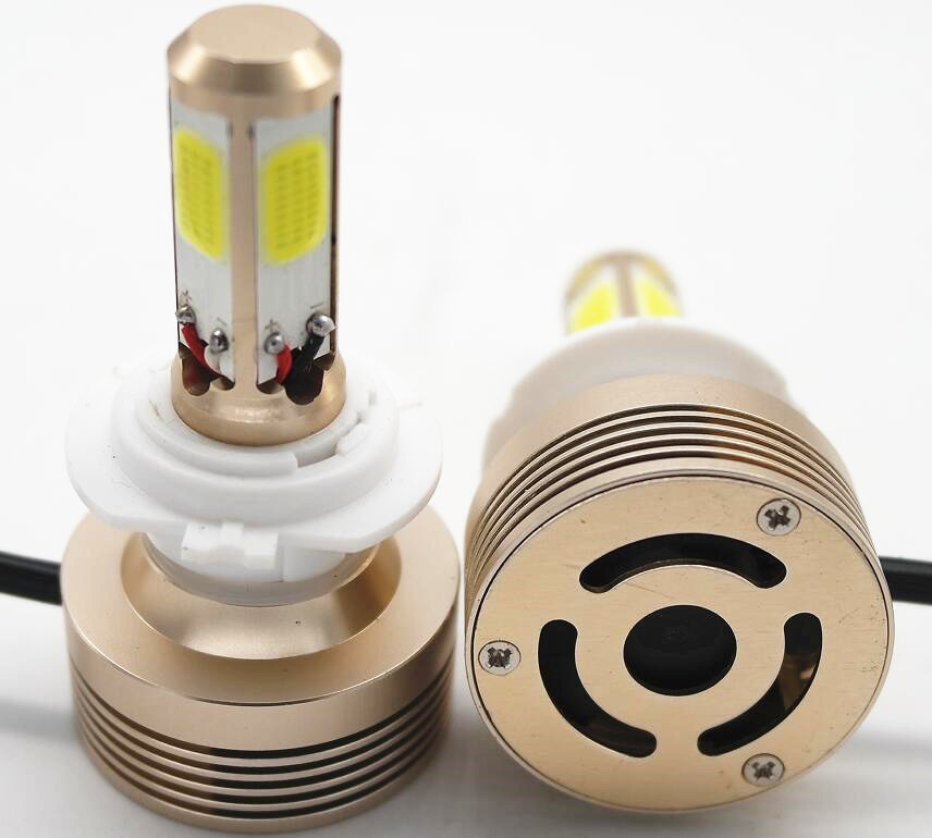 4 Side COB DC12-24V H7 LED Headlights