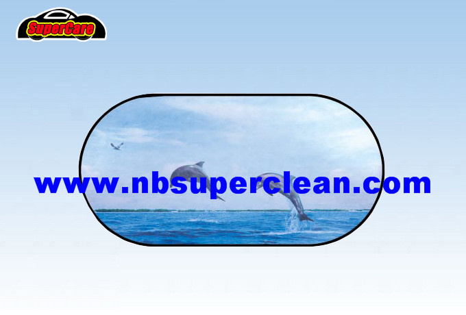 Promotional Polyester Car Sunshade for Front Window, Car Sun Shade