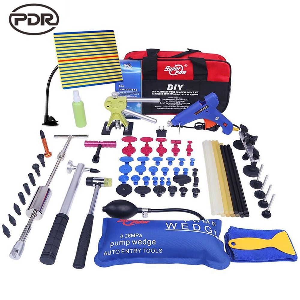 Super Pdr Tools Car Repair Kit Auto Dent Repair Tool Glue Tabs Tool Bags for Car