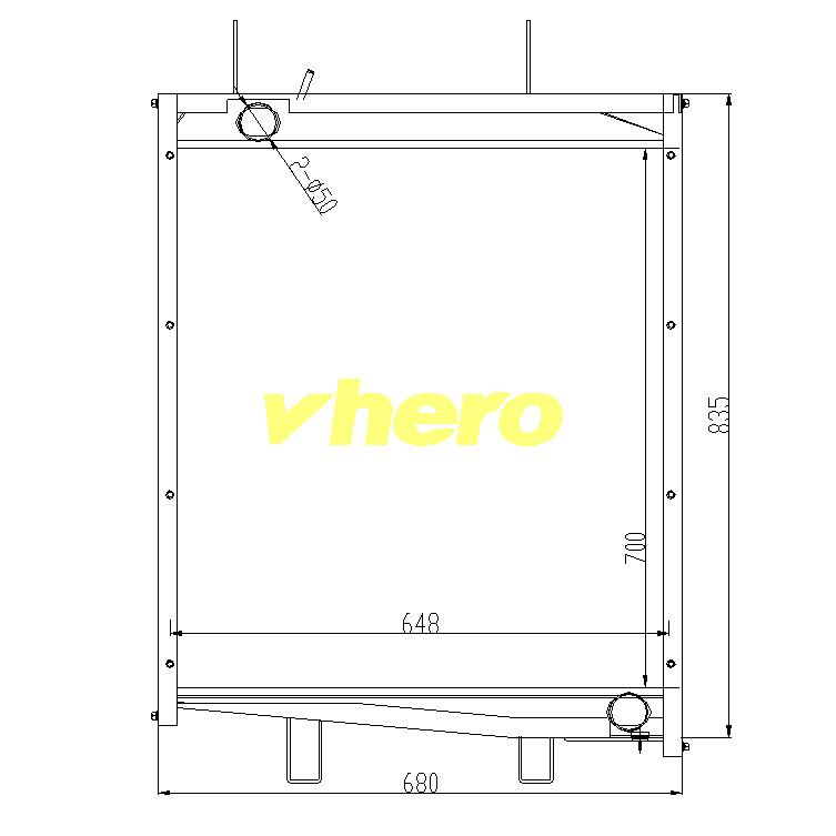 Cooling system Car Radiator for Truck FAW 6112