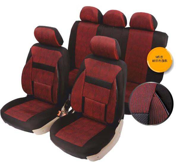 Universal Fit 11PCS Full Set Jacquard Fabric Car Seat Cover