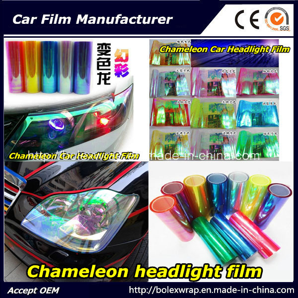 Fashion Chameleon Headlight Film, Chameleon Car Light Tinting Film 30cm*9m