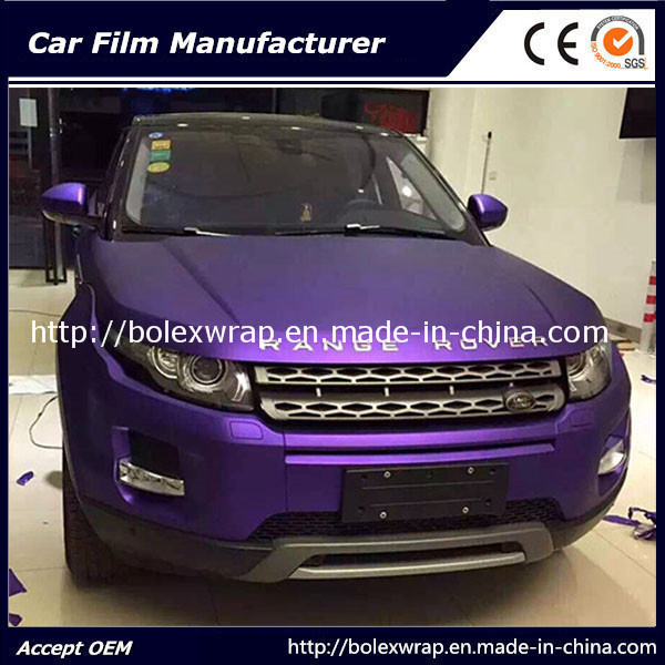 Matt Chrome Ice Film Car Wrap Adhesive Vinyl