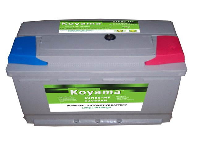High Performance DIN88-Mf 88ah 12V European Vehicle Accumulators Battery