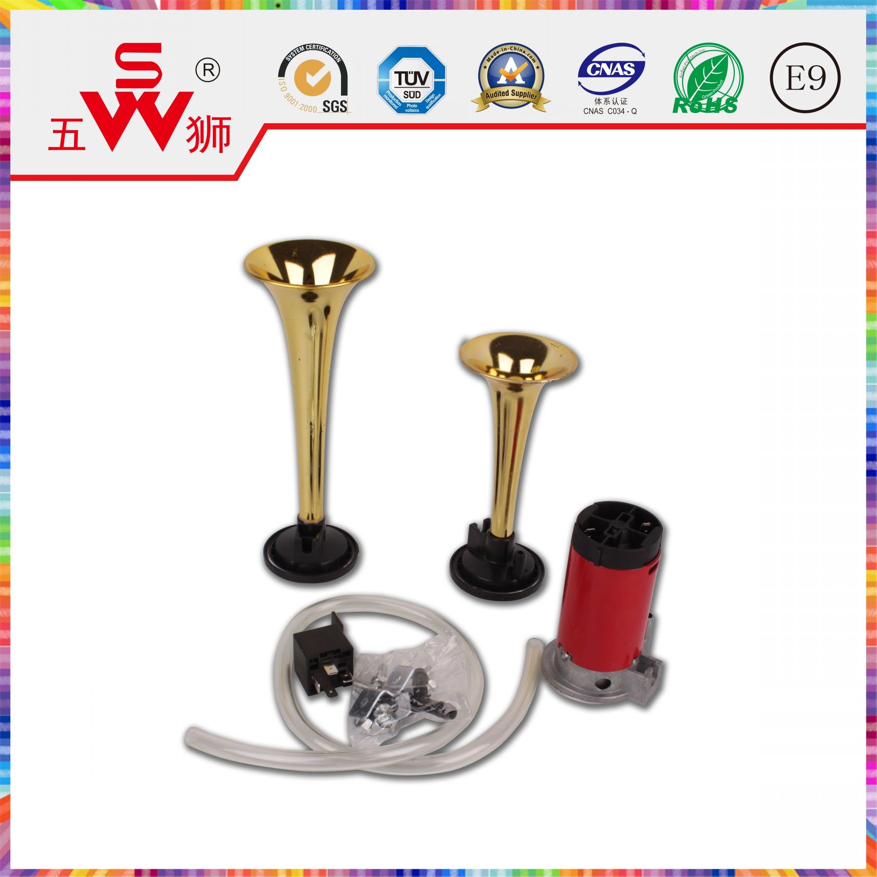 OEM ISO Auto Electric Horn for Electric Car Accessories