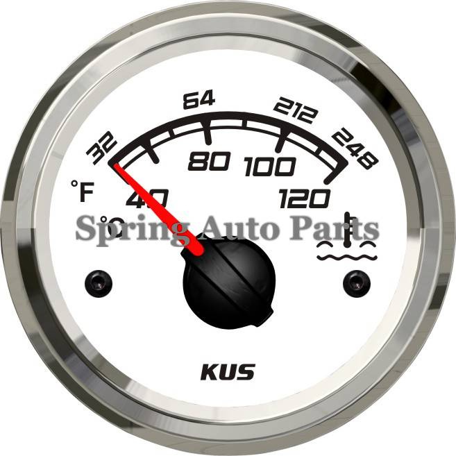 Sq 52mm Water Temperature Gauge 40-120 with Temp Sensor