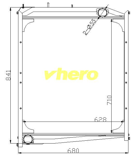 Air Conditioner Auto Radiator for Truck Strw Wg9625531385