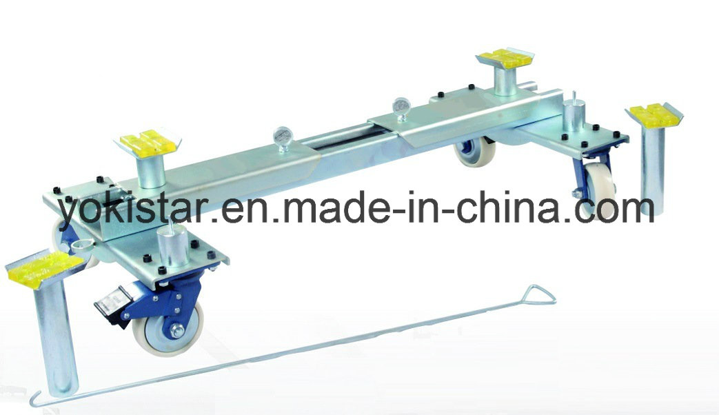 Car Tow Dolly for Moving Automotive Cars in Auto Body Shop