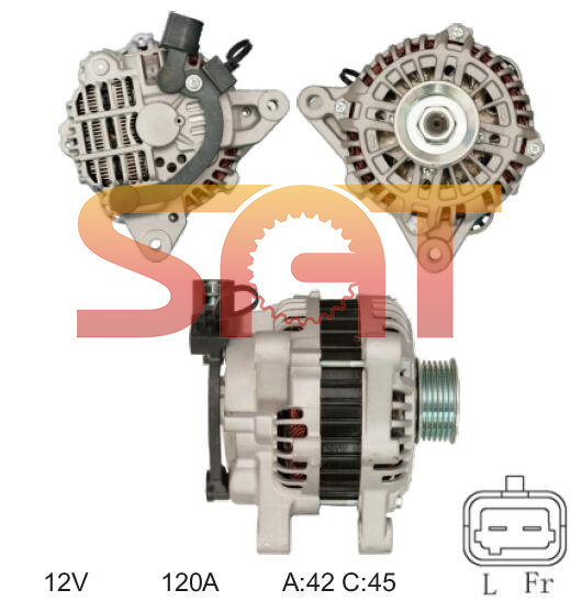 for Mitsubishi Alternator Ca1741IR A3tb2691 23311