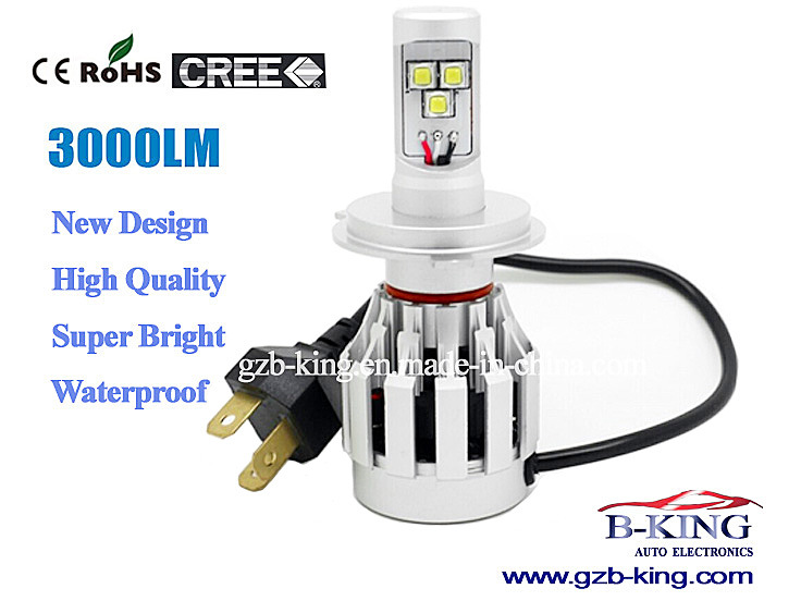 All in One 3000lm H4 CREE-Xm-L2 Car LED Headlight