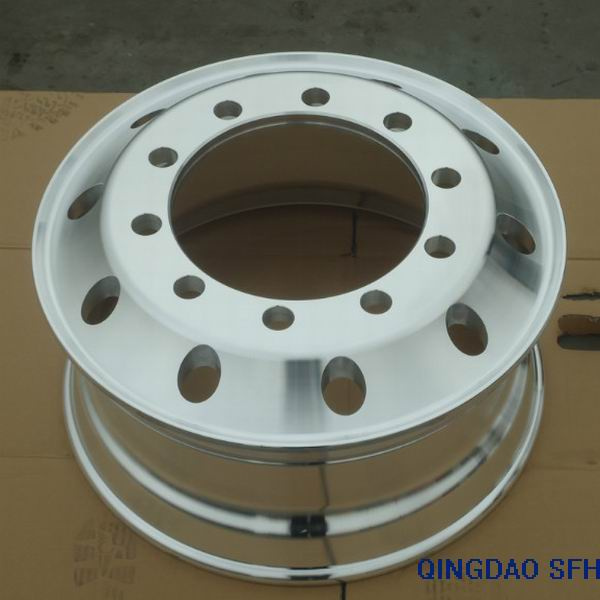 Machined Finished Surface Forged Aluminum Alloy Truck Wheel (22.5X8.25)