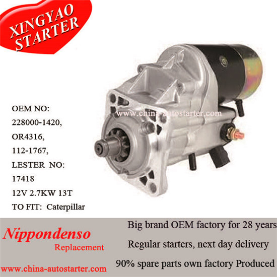 High Torque Starter Motor for Caterpiller Loader Engine (1121767)