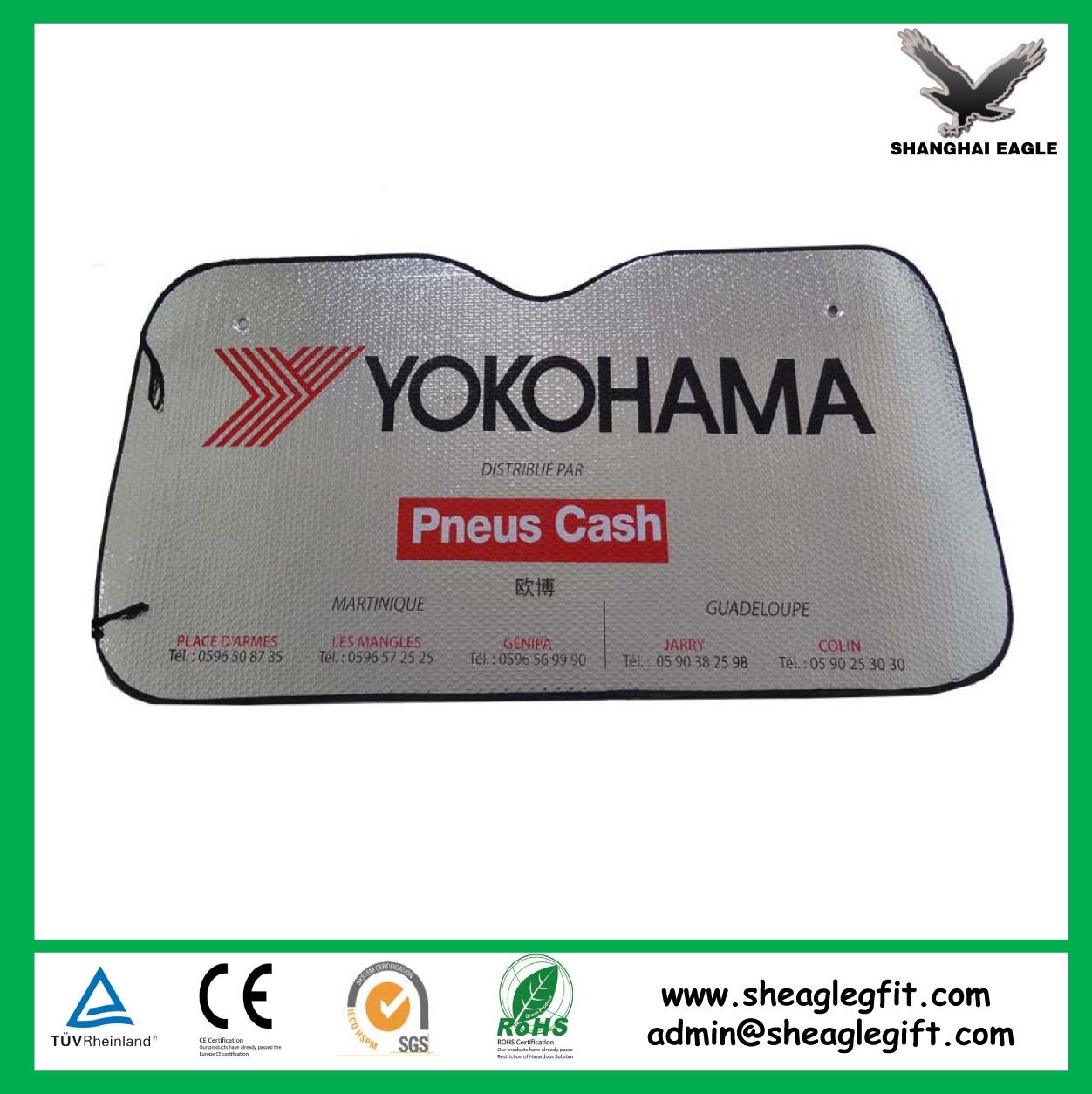 for Hot Summer Customized Car Sun Shade