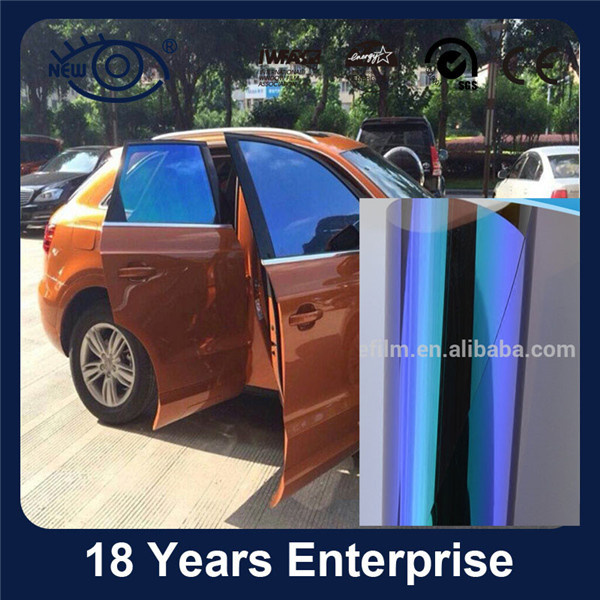 UV Rejected Purple to Blue Chameleon Car Window Film