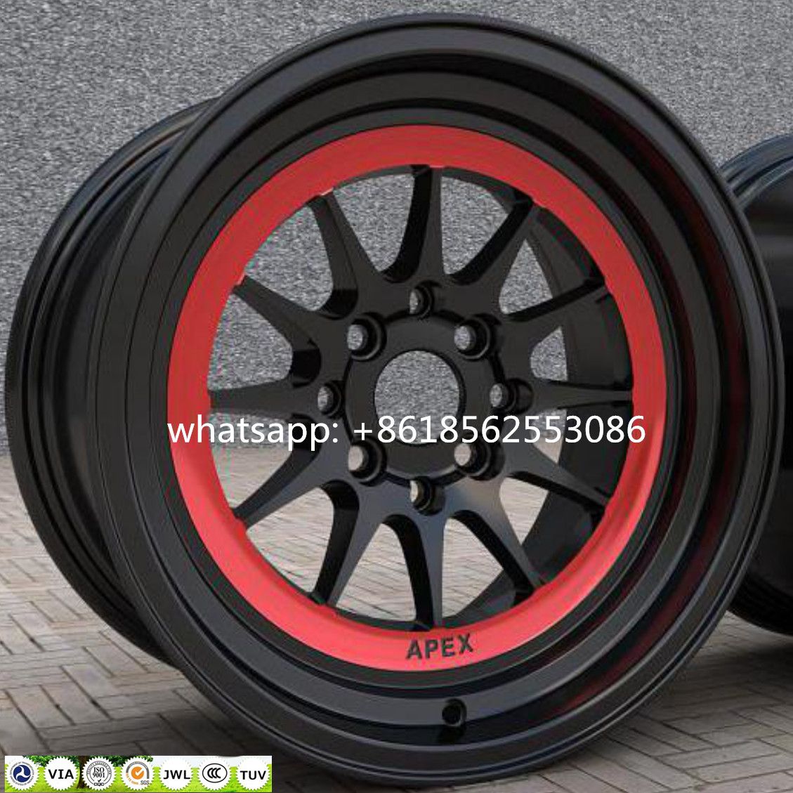 15*8j/9j Apex Staggered Wheels Replica Alloy Wheels