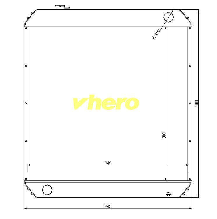 Heat Exchanger All Aluminum Auto Radiator for Truck Xcqc Dz95259532203
