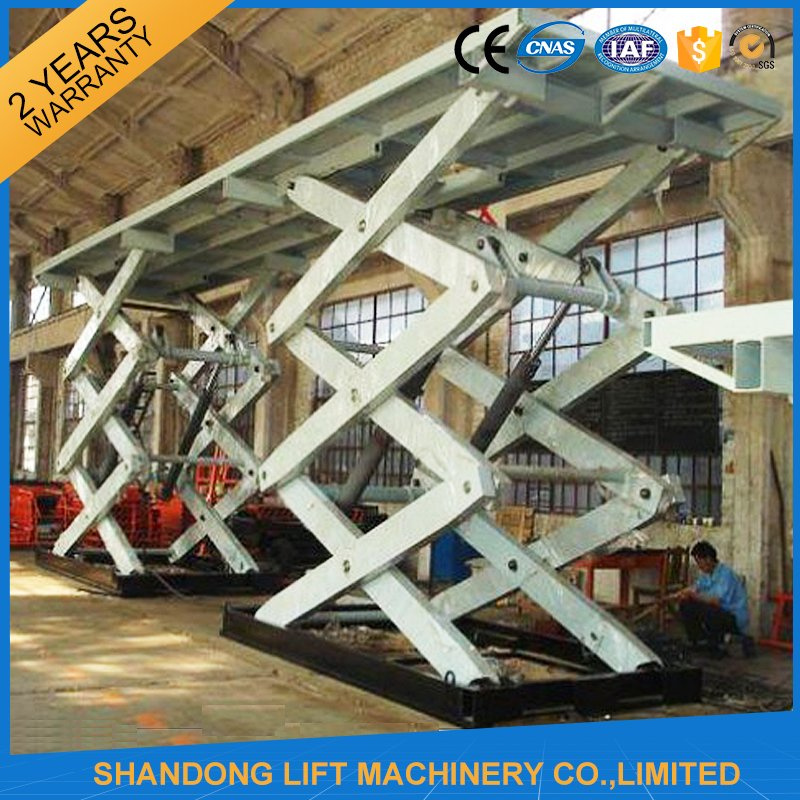 10t Heavy Duty Stationary Hydraulic Scissor Lift Table for Car