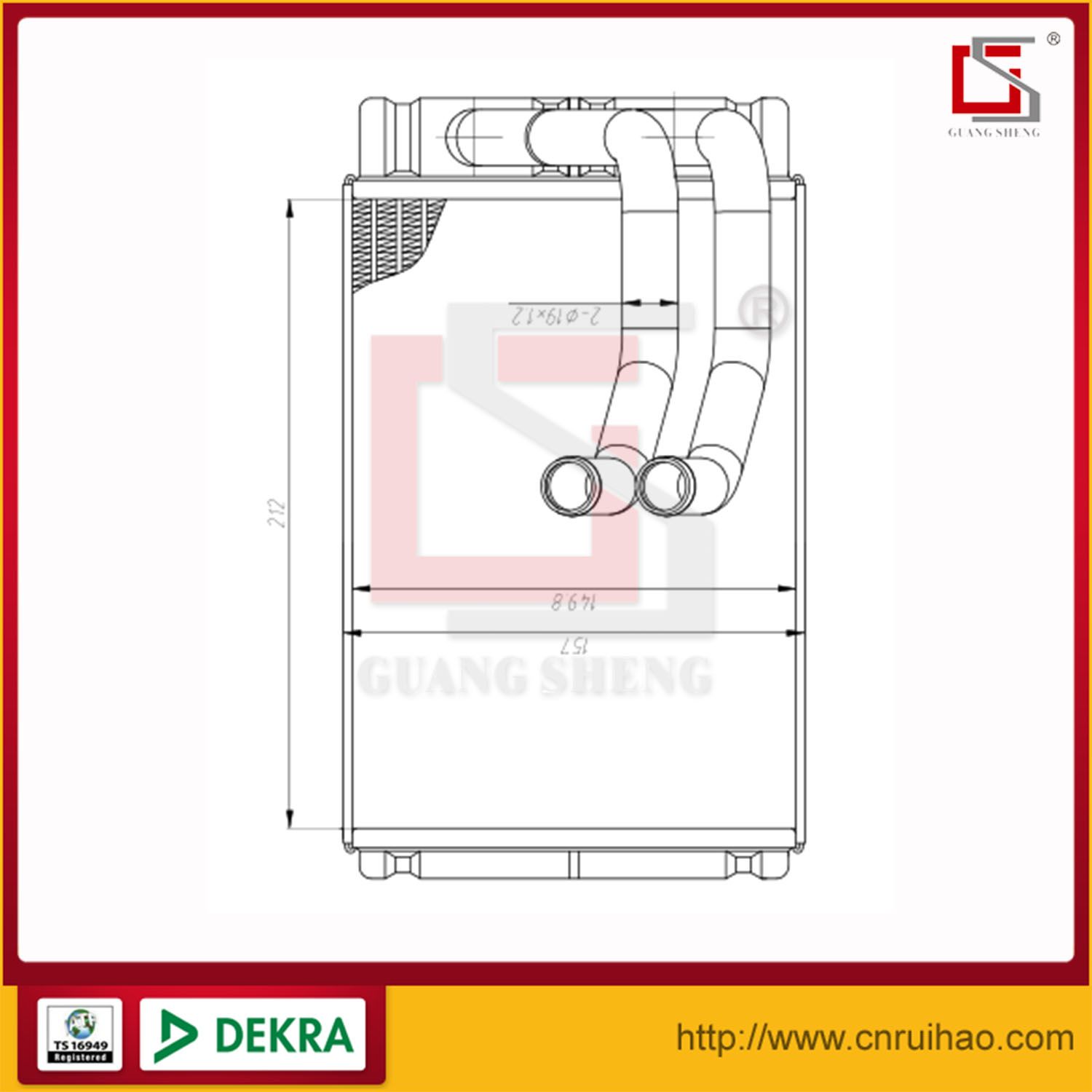 Heater Core New for Hyundai Matrix 06- OEM: 97138-17000 Nissen: 77620
