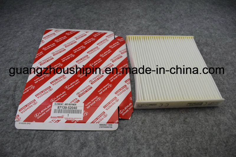 Car Parts HEPA Cabin Filter for Toyota (87139-52040)